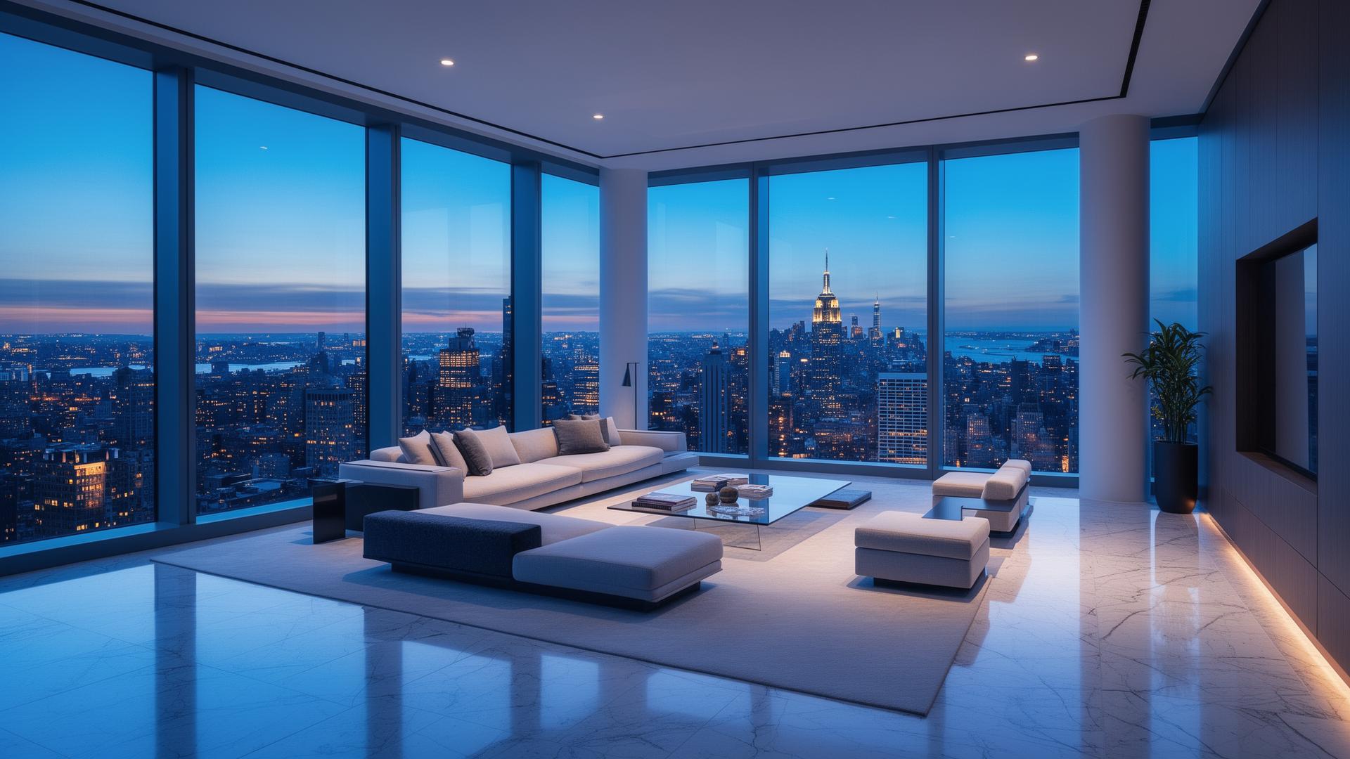 Pristine luxury Manhattan penthouse cleaned by Properly